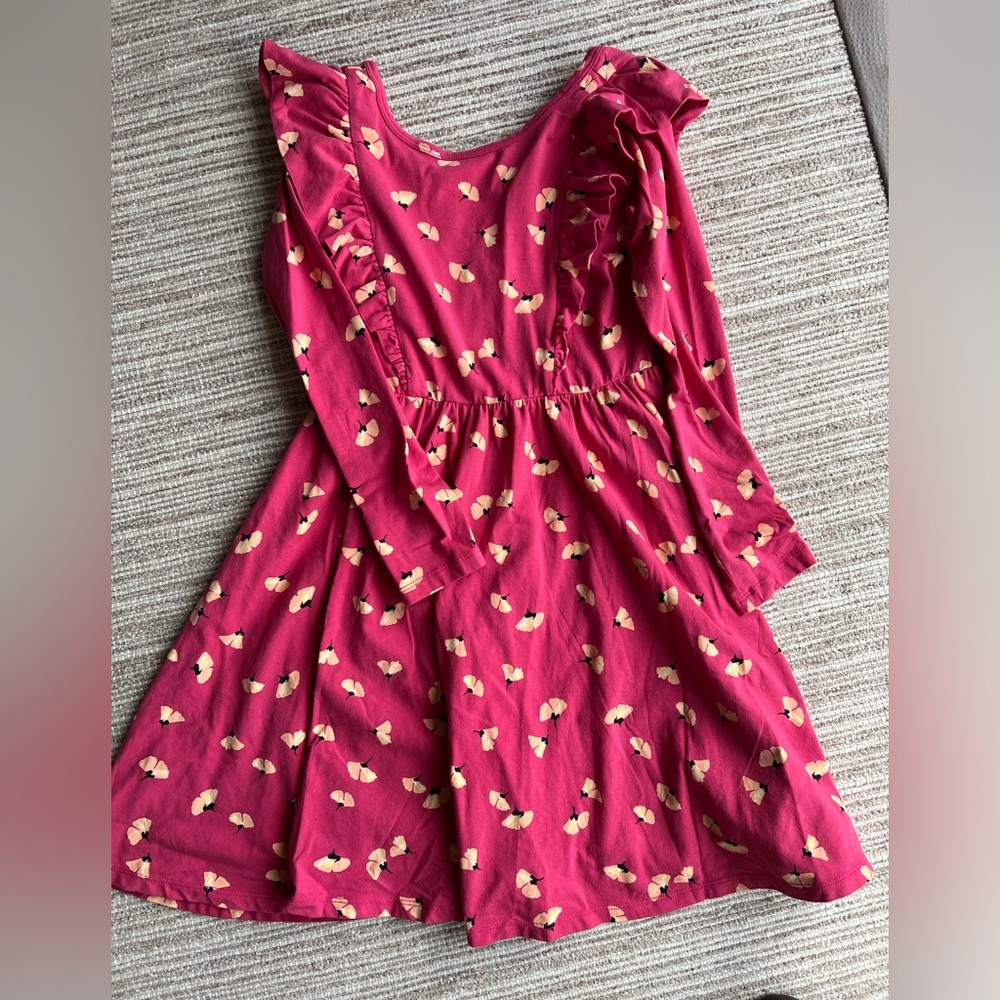 Long Sleeve Ruffle A-Line Dress